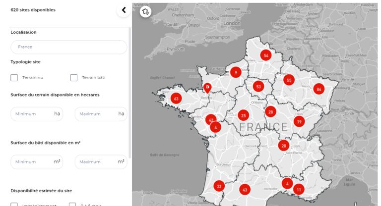 Un site Internet qui recense tous les fonciers économiques disponibles en France ! 